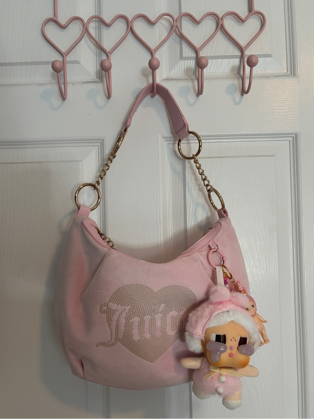 Juicy Couture Queen Couture hobo shoulder bag with Bag Charms